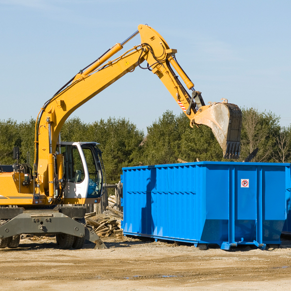 what size residential dumpster rentals are available in Na-Au-Say